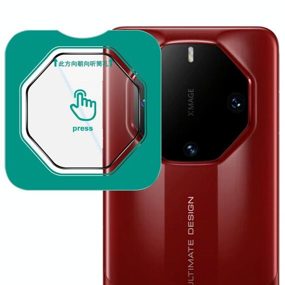 Per Huawei Mate 60 RS Ultimate Pellicola per obiettivo posteriore in vetro HD Imak, versione autoposizionante
