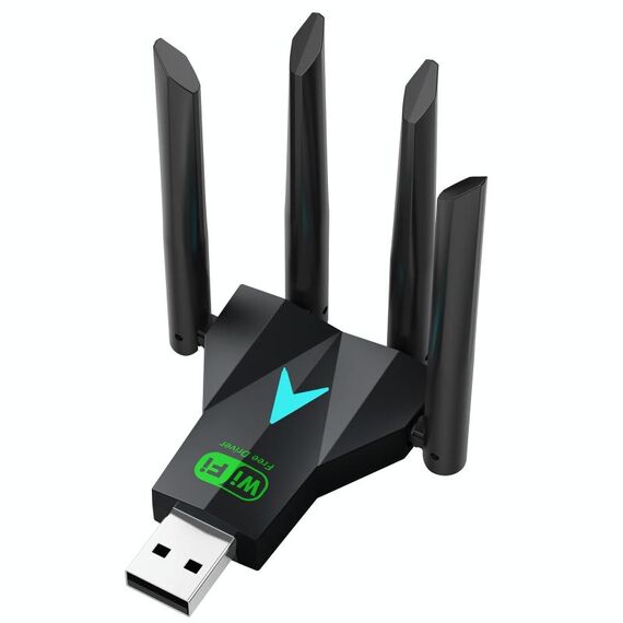 Scheda di rete wireless 5G 1300Mbps Dual Band USB WiFi Receiver senza driver PC9714 6922315884851