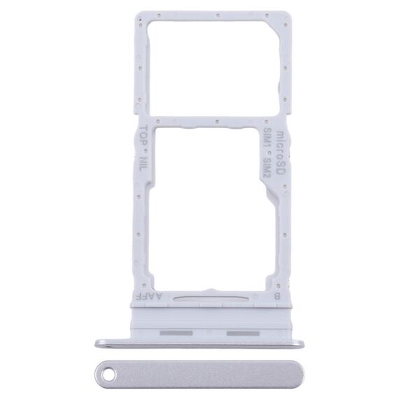 Per Samsung Galaxy A16 5G SM-A166B Vassoio scheda SIM originale + Vassoio scheda SIM / Vassoio scheda Micro SD (argento)