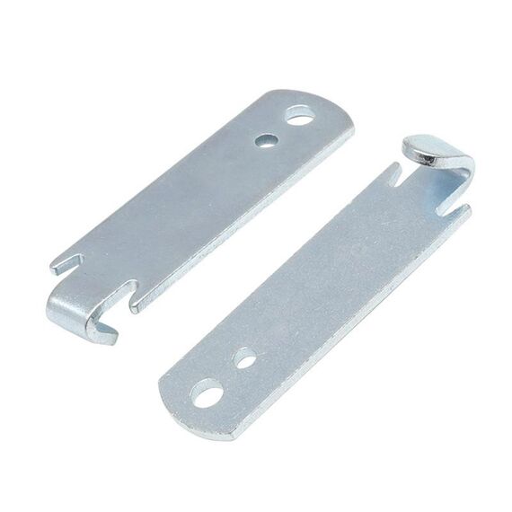 2 pezzi/set Wire Twister T-Post Clamp Fence Wire Rope Winder (argento)