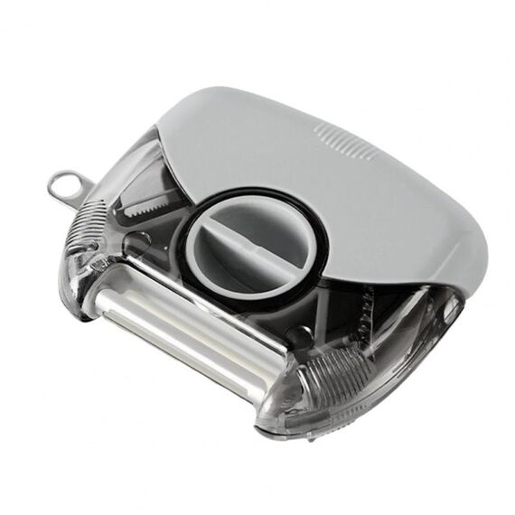3 in 1 Multifunzionale Rotary Peeler Utensili da cucina per la casa Raschietto Grattugia per frutta (grigio)