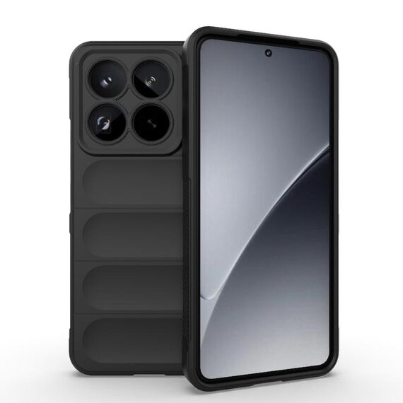 Per Xiaomi 15 Pro 5G Magic Shield TPU + Custodia in flanella per telefono (nero)