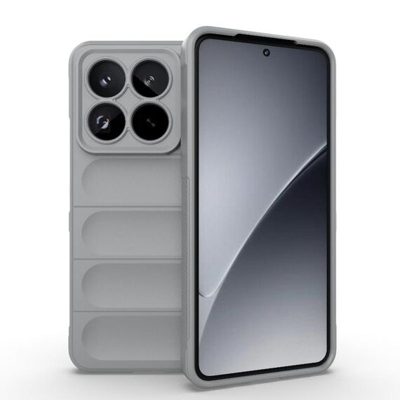 Per Xiaomi 15 Pro 5G Magic Shield TPU + Custodia in flanella per telefono (grigio)