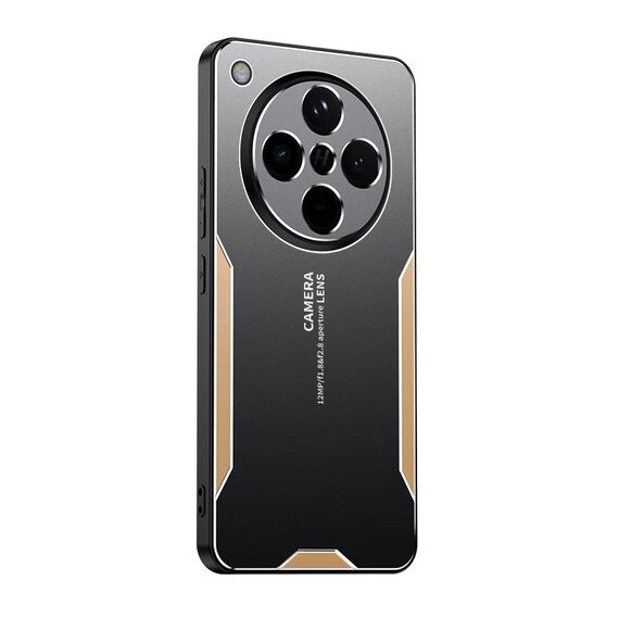 Per OPPO Find X8 Blade Series TPU Hybrid Metal Phone Case (oro)