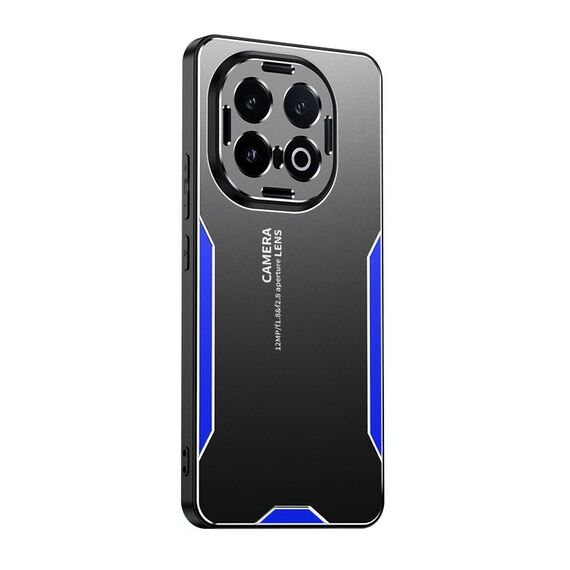 Per vivo iQOO 13 Blade Series TPU Hybrid Metal Phone Case (Blu)