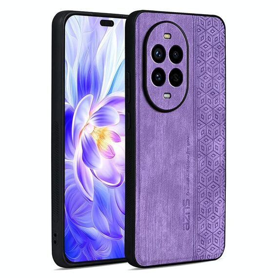 Per Huawei Nova 13 Pro AZNS Custodia per telefono con effetto pelle in rilievo 3D (viola)