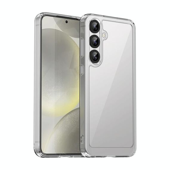 Per Samsung Galaxy S25+ 5G Custodia per telefono in TPU ibrida acrilica serie colorata (trasparente)