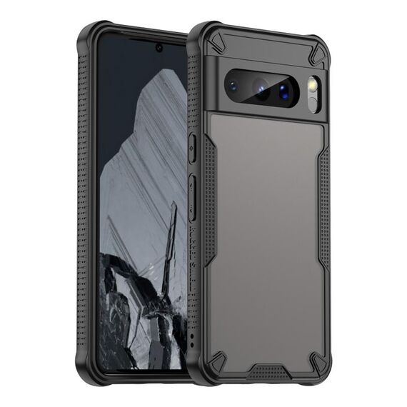 Per Google Pixel 8 Pro Armor Glaze PC Hybrid TPU Custodia per telefono (nero)