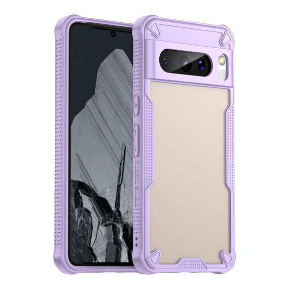 Per Google Pixel 8 Pro Armor Glaze PC Hybrid TPU Custodia per telefono (viola)