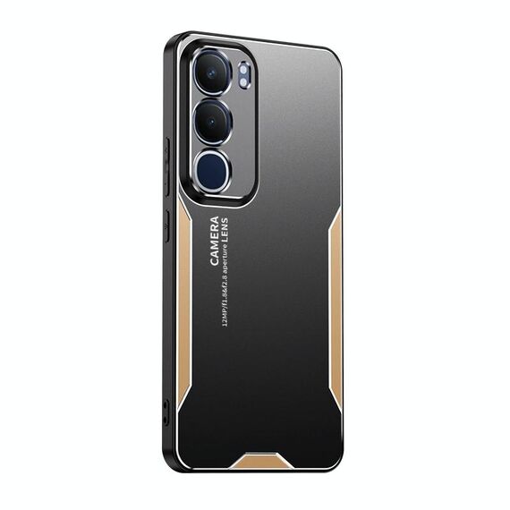 Per vivo Y19S 4G Blade Series TPU Hybrid Metal Phone Case (Oro)