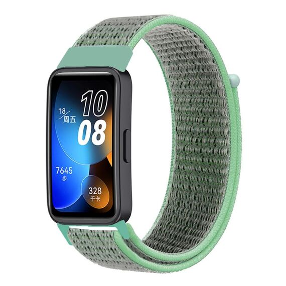 Per cinturino per orologio Huawei Band 8 16mm in nylon intrecciato (mare blu)