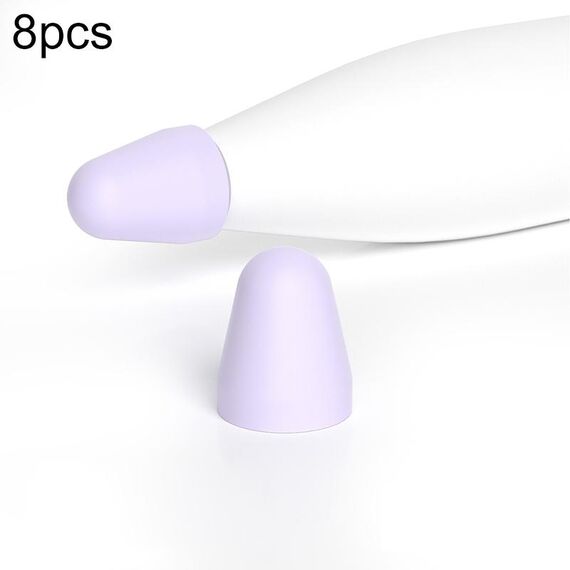 Per Xiaomi Stylus Pen 2 8 pezzi / set Cover pennino stilo resistente all'usura in silicone (viola)