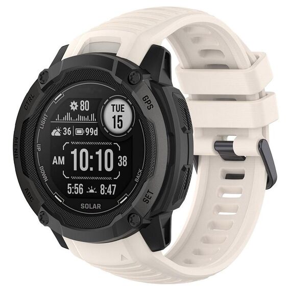Per cinturino di ricambio in silicone sportivo Garmin Instinct 2X (Starlight)