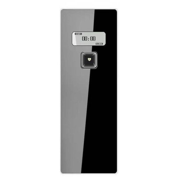 Display digitale LCD con pannello in acciaio inossidabile anticorrosivo Spruzzatore di profumo automatico intelligente (titanio nero)