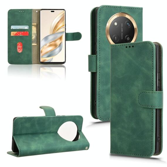 Per Honor X60 Pro 5G / X9c 5G Custodia in pelle magnetica con chiusura magnetica (verde)