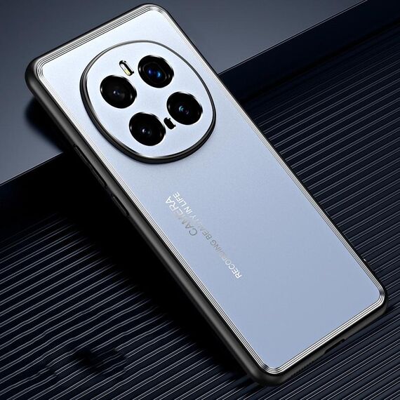 Custodia per telefono in metallo satinato per Honor Magic7 Pro (blu)