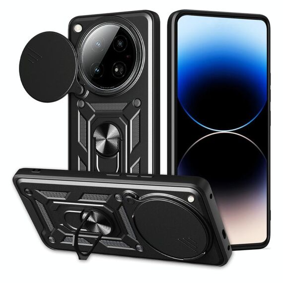 Per Infinix Zero 40 4G Custodia per fotocamera scorrevole TPU+PC (nero)
