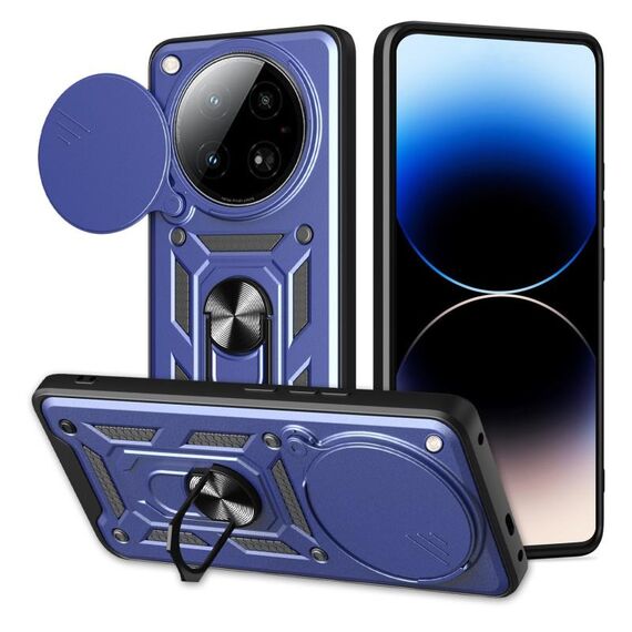 Per Infinix Zero 40 4G Custodia per fotocamera scorrevole TPU+PC (blu)