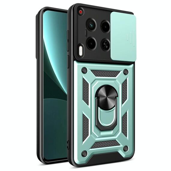 Per Tecno Camon 30 4G / 5G Custodia per fotocamera scorrevole in TPU+PC (verde)