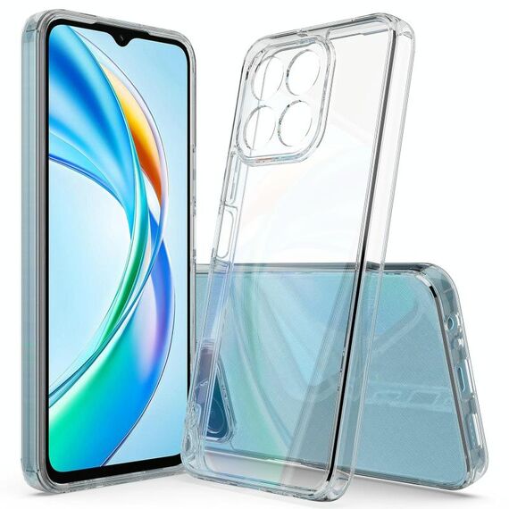 Per Honor X5b / X5b Plus Custodia per telefono in TPU acrilico antigraffio (trasparente)