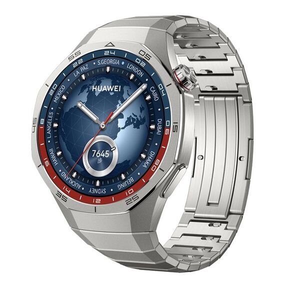 Per Huawei Watch GT 5 Pro Cinturino pieghevole in metallo titanio con sgancio rapido (titanio)