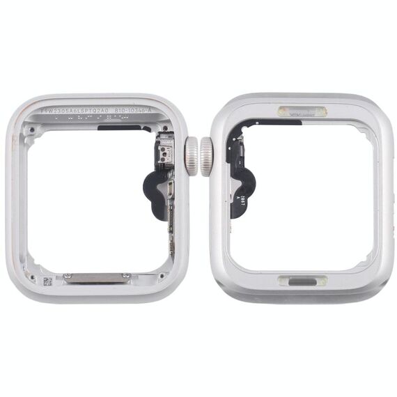 Per Apple Watch Series 4 40MM LTE Piastra lunetta centrale in lega di alluminio con cavo flessibile Crown Spin Axis (argento)