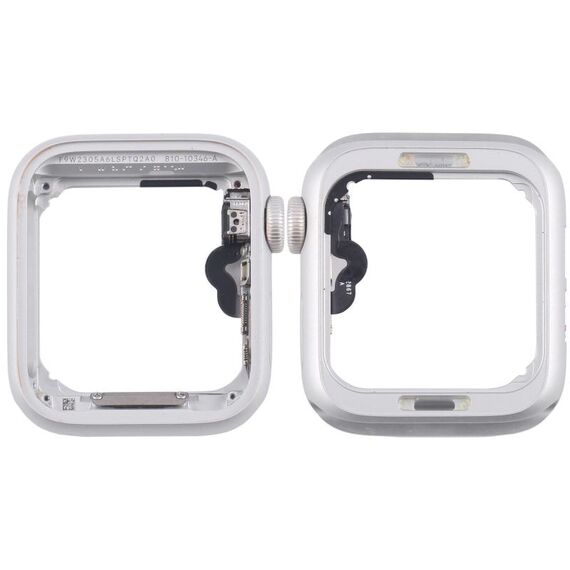 Per Apple Watch Series 4 44MM GPS in lega di alluminio con lunetta centrale e cavo flessibile per asse di rotazione della corona (argento)