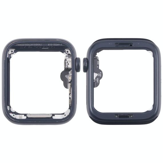 Per Apple Watch SE 2022 40MM GPS in lega di alluminio con lunetta centrale e cavo flessibile per asse di rotazione della corona (mezzanotte)