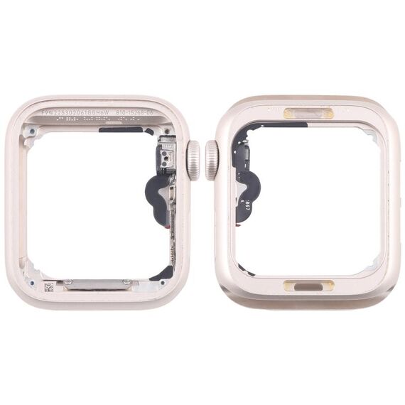 Per Apple Watch SE 2022 44MM LTE Piastra lunetta centrale in lega di alluminio con cavo flessibile Crown Spin Axis (Starlight)