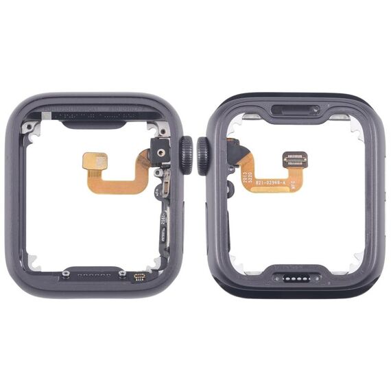 Per Apple Watch Series 6 40MM GPS in lega di alluminio con piastra per cornice centrale e cavo flessibile per asse di rotazione della corona (grigio)