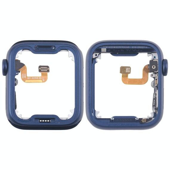 Per Apple Watch Series 6 44MM GPS in lega di alluminio con lunetta centrale e cavo flessibile per asse di rotazione della corona (blu)