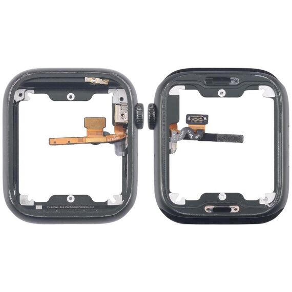 Per Apple Watch Series 7 41MM LTE Piastra lunetta centrale in lega di alluminio con cavo flessibile Crown Spin Axis (verde)