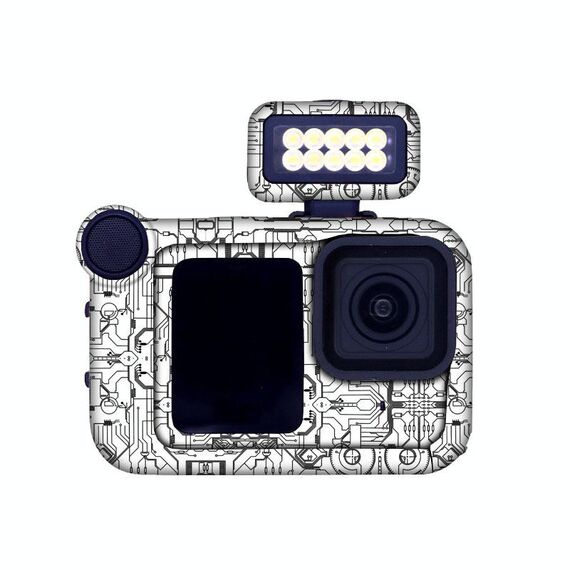 Per GOPro HERO13 Black Camera Adesivi Pellicola protettiva per il corpo, Stile: 08 Circuito Bianco