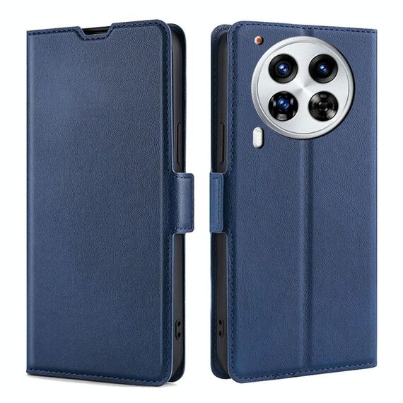 Per Tecno Camon 30 Premier 5G Custodia in pelle con fibbia laterale ultrasottile e flip orizzontale (blu)