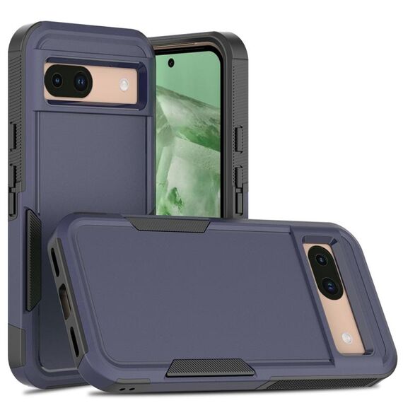 Per Google Pixel 8a 2 in 1 PC + TPU Custodia per telefono (blu scuro)