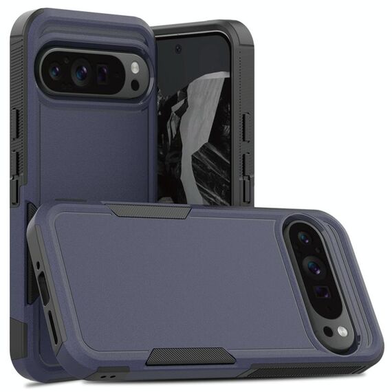 Per Google Pixel 9 Pro XL 2 in 1 PC + TPU Custodia per telefono (blu scuro)