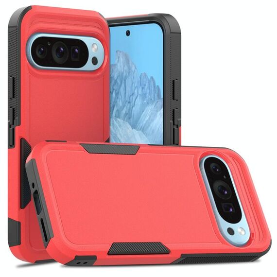 Per Google Pixel 9 / 9 Pro 2 in 1 PC + TPU Custodia per telefono (rosso)