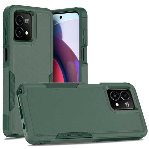 Per Motorola Moto G Stylus 5G 2023 2 in 1 PC + TPU Custodia per telefono (verde scuro)