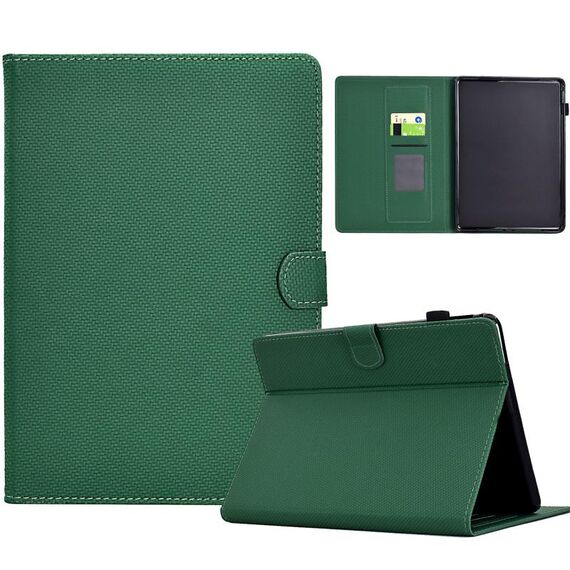 Per Amazon Kindle Paperwhite 12a generazione 2024 Custodia in pelle per tablet intelligente con trama in fibra di colore solido (verde)