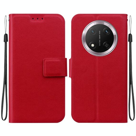 Per Honor X9c Custodia per telefono in pelle con fibbia magnetica ultra sottile (rosso)
