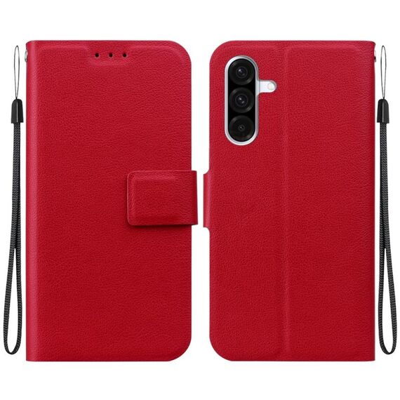 Per Samsung Galaxy A36 5G / A56 5G Custodia per telefono in pelle con fibbia magnetica ultra sottile (rosso)