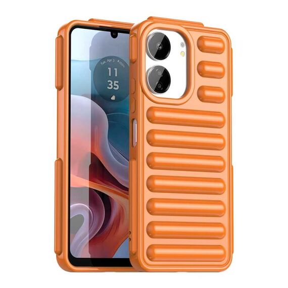 Per Xiaomi Poco M6 5G Capsule Series Candy Color IMD Phone Case (Arancione)