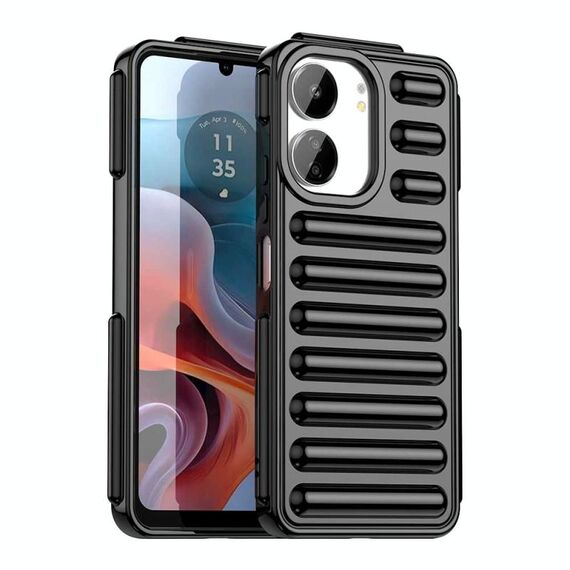 Per Xiaomi Poco M6 5G Capsule Series Custodia per telefono Candy Color IMD (Nero)