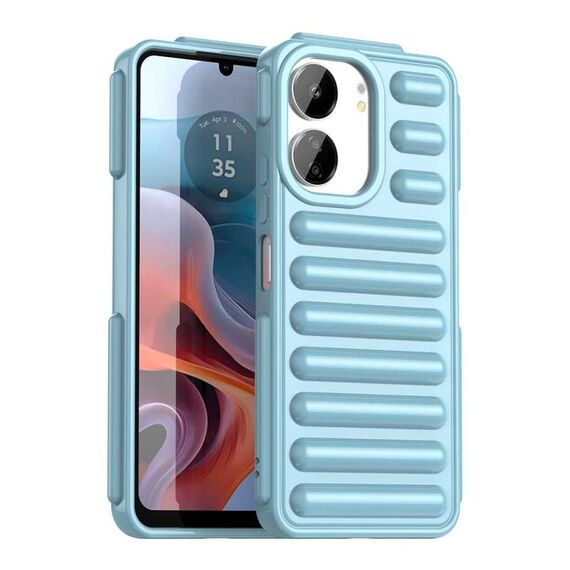 Per Xiaomi Poco M6 5G Capsule Series Candy Color IMD Custodia per telefono (blu)
