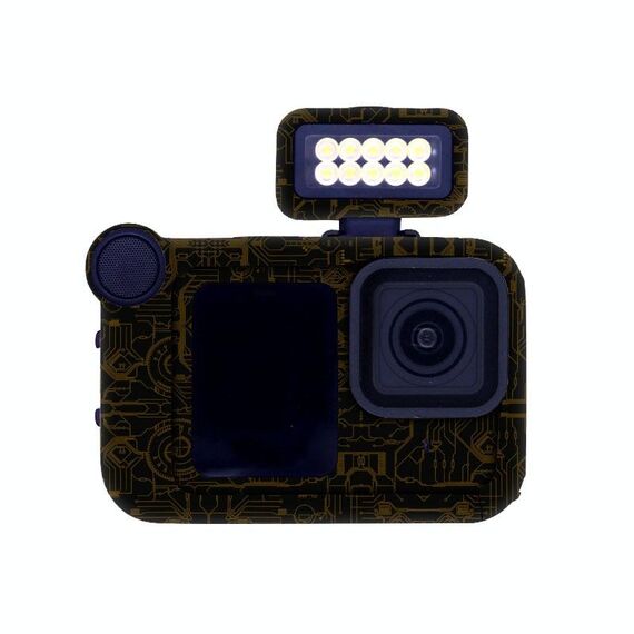 Per GOPro HERO13 Black Camera Adesivi Pellicola protettiva per il corpo, Stile: 10 Circuit Dark Gold