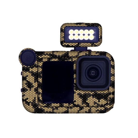 Per GOPro HERO13 Black Camera Adesivi Pellicola protettiva per il corpo, Stile: 15 Snake Scale Gold