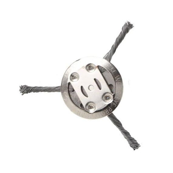 Ruota per diserbo in filo d'acciaio Disco per diserbo in filo ritorto Accessori per lame per tosaerba, specifiche: 3 teste