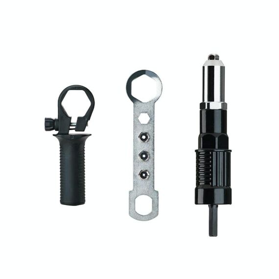Macchina elettrica per rivetti Accessori per estrazione del nucleo Utensili per rivettatura Adattatore per trapano per rivetti senza fili (in scatola)