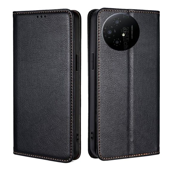 Per TCL 50 XL Gloss Oil Solid Color Magnetic Leather Phone Case (Nero)