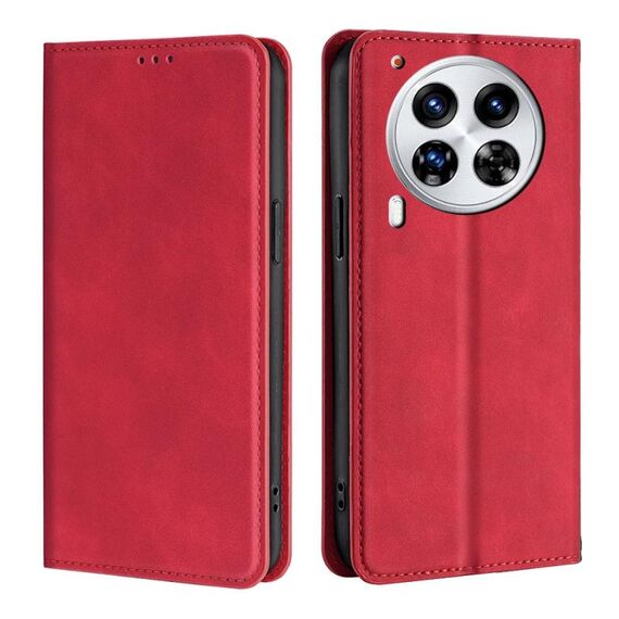 Per Tecno Camon 30 Premier 5G Custodia in pelle magnetica Skin Feel (rosso)